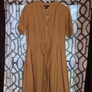 GAP Tan Button-Down Dress